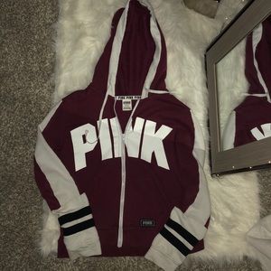 PINK full zip up